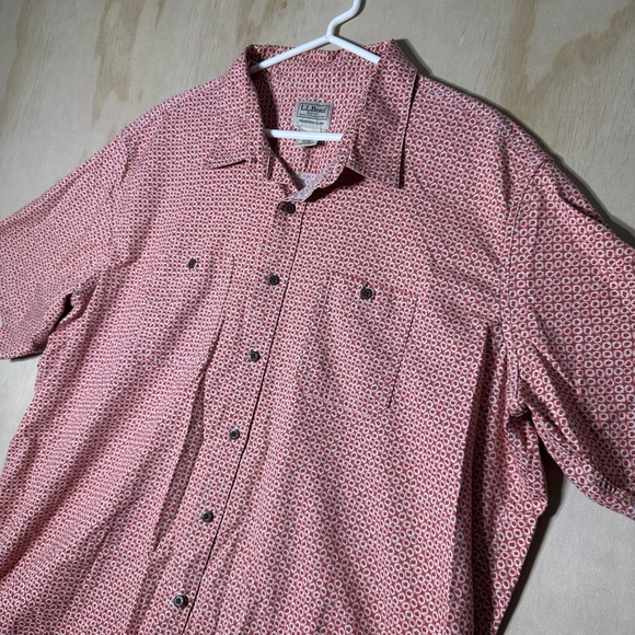 L.L. Bean Lake Washed Camp Shirt Button Down Traditional Fit XLT - Picture 2 of 9